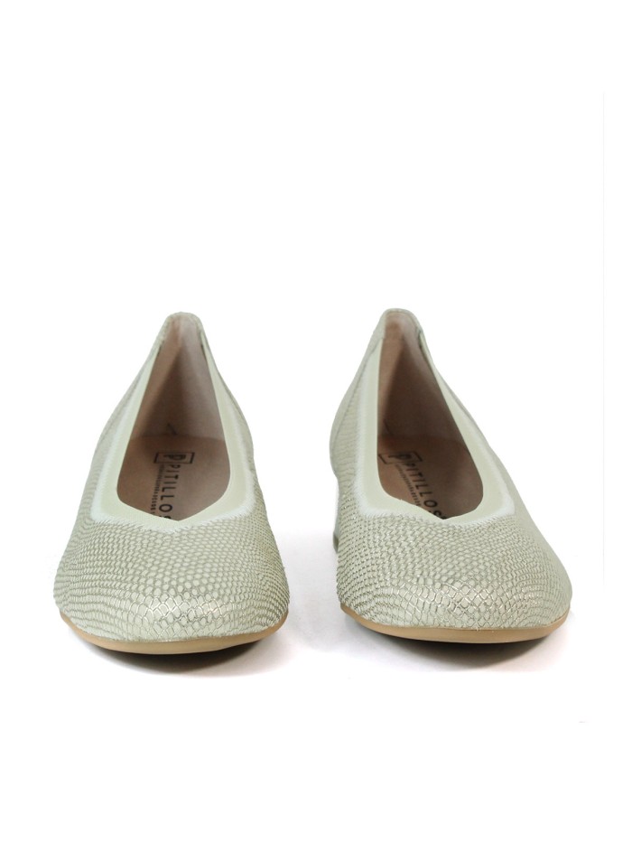 ZAPATO DE SALON CON ELASTICO PITILLOS 5710 ORO