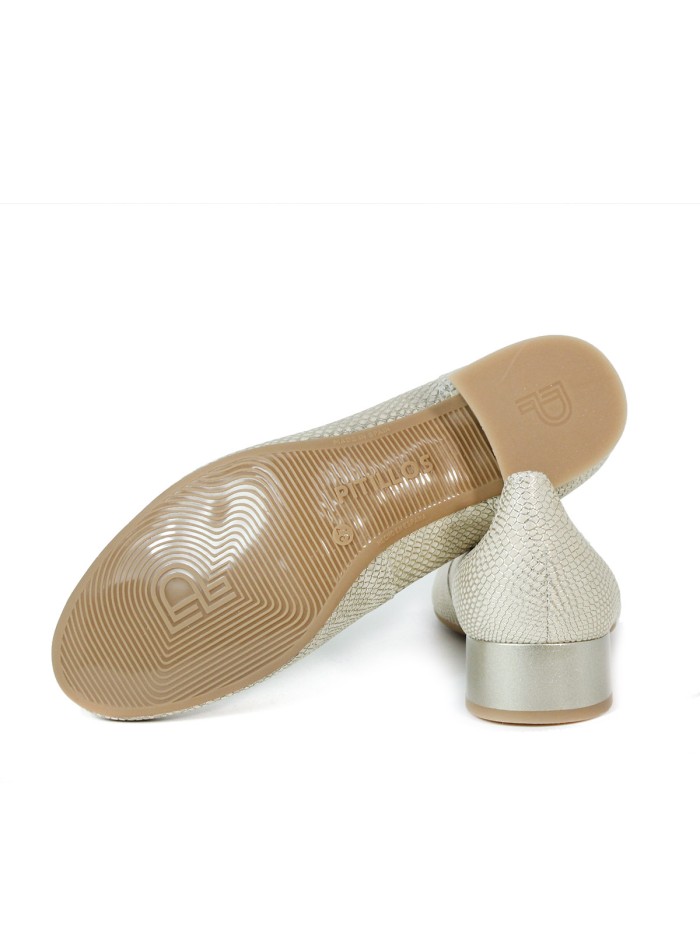 ZAPATO DE SALON CON ELASTICO PITILLOS 5710 ORO