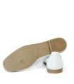 MOCASINES CALADOS CON CADENA PITILLOS 5644 BLANCO