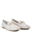 MOCASINES CALADOS CON CADENA PITILLOS 5644 NUDE