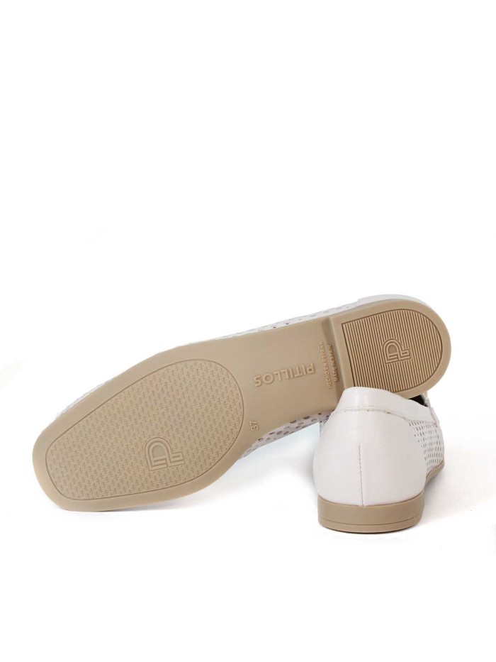 MOCASINES CALADOS CON CADENA PITILLOS 5644 NUDE