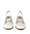 MOCASINES DESTALONADOS DE TACÓN PITILLOS 5795 BEIGE-ROSA