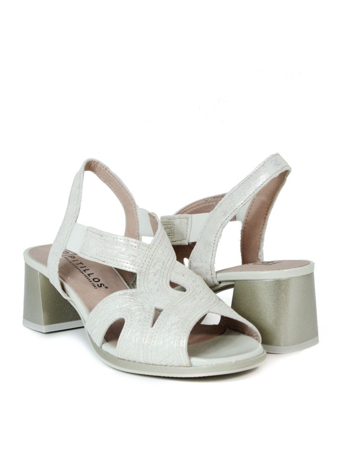 SANDALIAS DE CUÑA CÓMODAS PITILLOS 5690 ORO