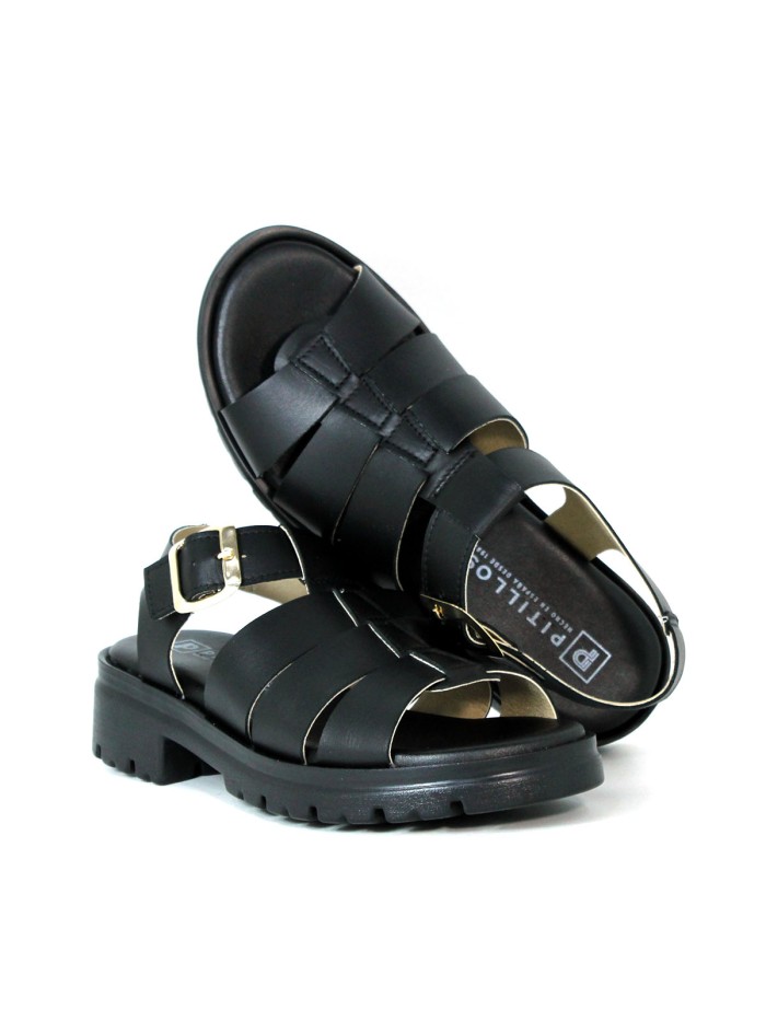 SANDALIAS CASUAL EN NEGRO PITILLOS 2831 NEGRO