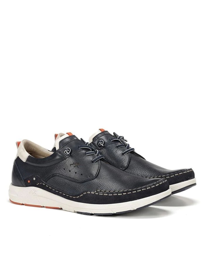 ZAPATOS DE PIEL CON CORDONES FLUCHOS F1986 KODIAK MARINO