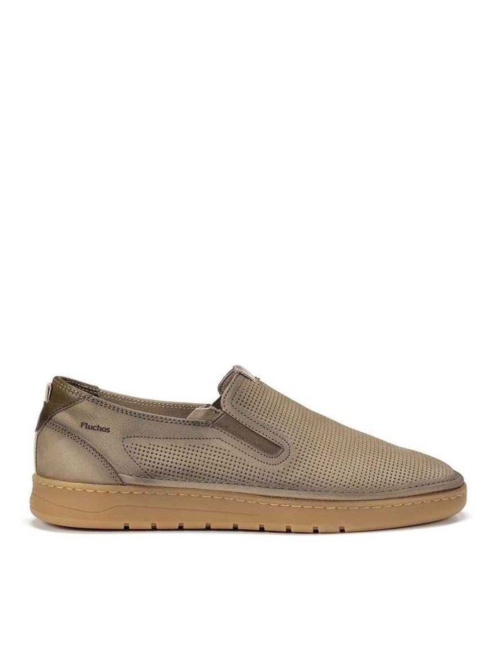 MOCASINES DE PIEL PARA HOMBRE FLUCHOS LEO F1946 TAUPE