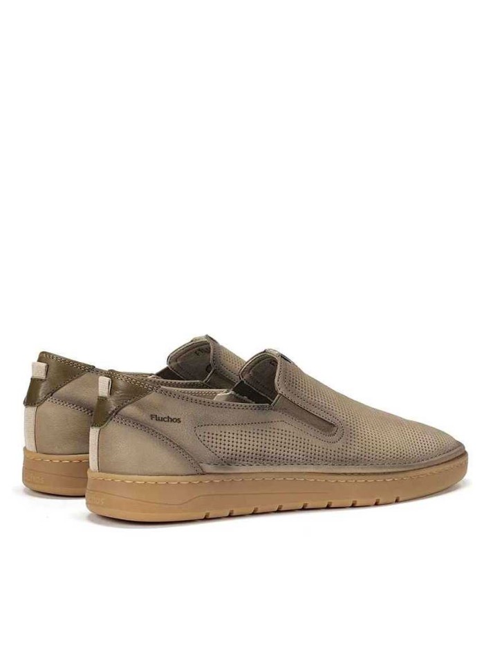 MOCASINES DE PIEL PARA HOMBRE FLUCHOS LEO F1946 TAUPE
