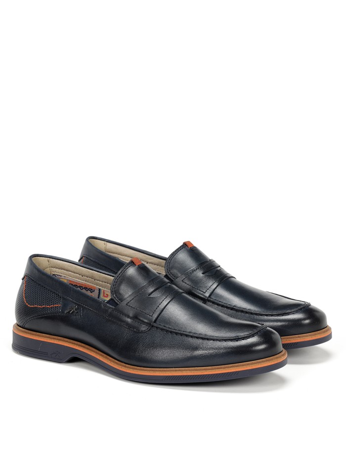MOCASINES DE PIEL PARA HOMBRE FLUCHOS HABANA 1747 MARINO