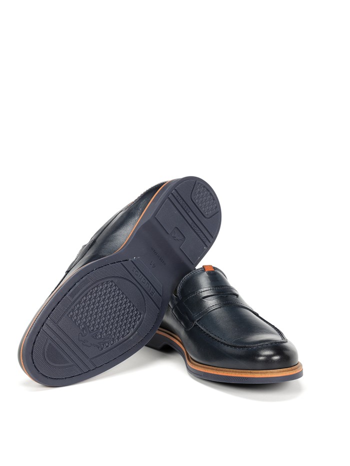 MOCASINES DE PIEL PARA HOMBRE FLUCHOS HABANA 1747 MARINO