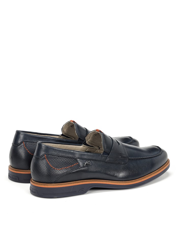 MOCASINES DE PIEL PARA HOMBRE FLUCHOS HABANA 1747 MARINO