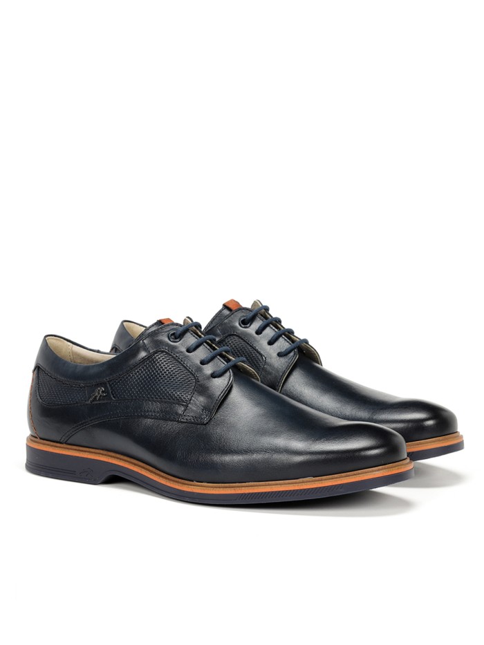 ZAPATOS DE CORDONES EN PIEL PARA HOMBRE FLUCHOS TRISTAN F1744 MARINO