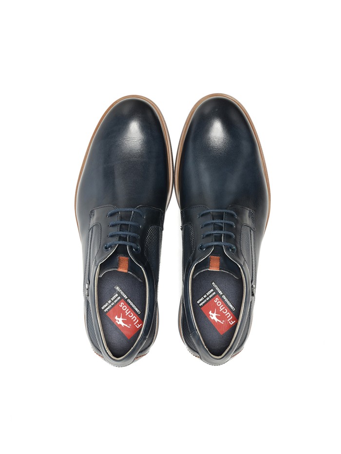 ZAPATOS DE CORDONES EN PIEL PARA HOMBRE FLUCHOS TRISTAN F1744 MARINO