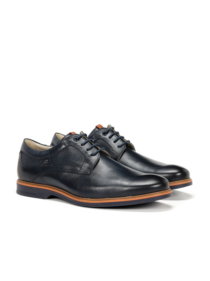 ZAPATOS DE CORDONES EN PIEL PARA HOMBRE FLUCHOS TRISTAN F1744 MARINO