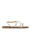 SANDALIAS PLANAS BRILLANES PORRONET CARA 3010 PLATA