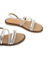 SANDALIAS PLANAS BRILLANES PORRONET CARA 3010 PLATA