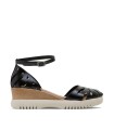 SANDALIAS DE CUÑA PORRONET EBBA 3023 NEGRO