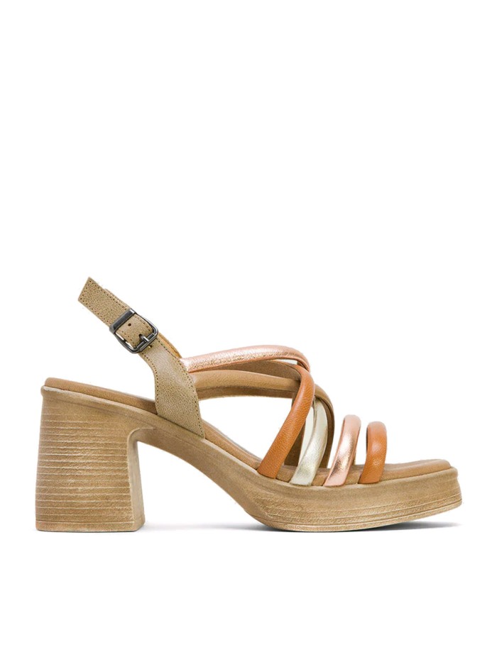 SANDALIAS DE TACÓN PORRONET IDRA 3051 ARENA