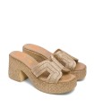 SANDALIAS TACÓN DESTALONADA PORRNET JAMIE 3060 ROSA