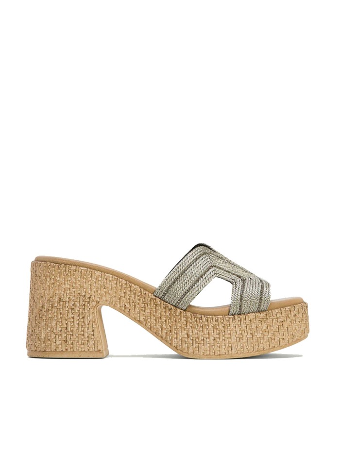 SANDALIAS TACÓN DESTALONADAS PORRONET JAMIE 3060 PLOMO