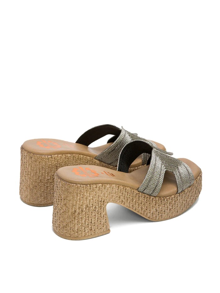SANDALIAS TACÓN DESTALONADAS PORRONET JAMIE 3060 PLOMO