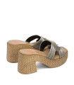 SANDALIAS TACÓN DESTALONADAS PORRONET JAMIE 3060 PLOMO