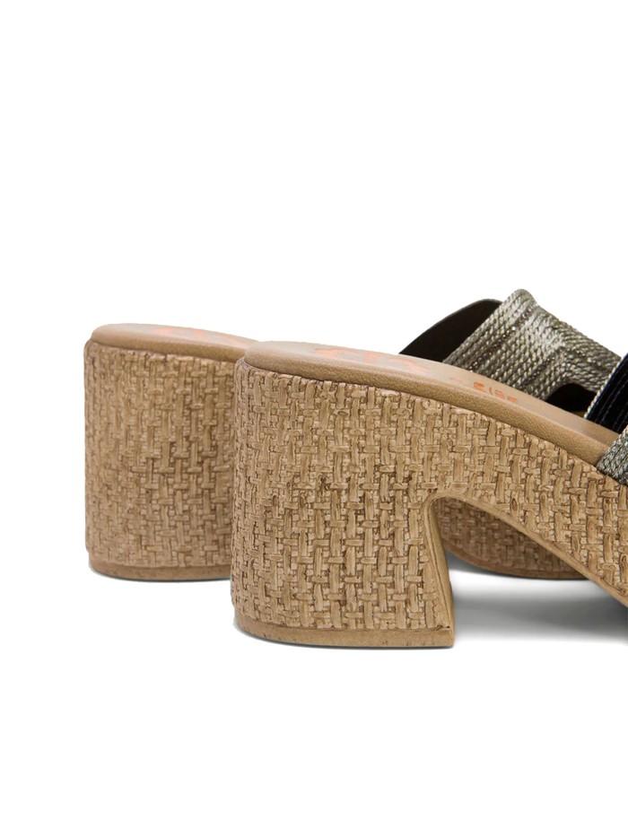 SANDALIAS TACÓN DESTALONADAS PORRONET JAMIE 3060 PLOMO