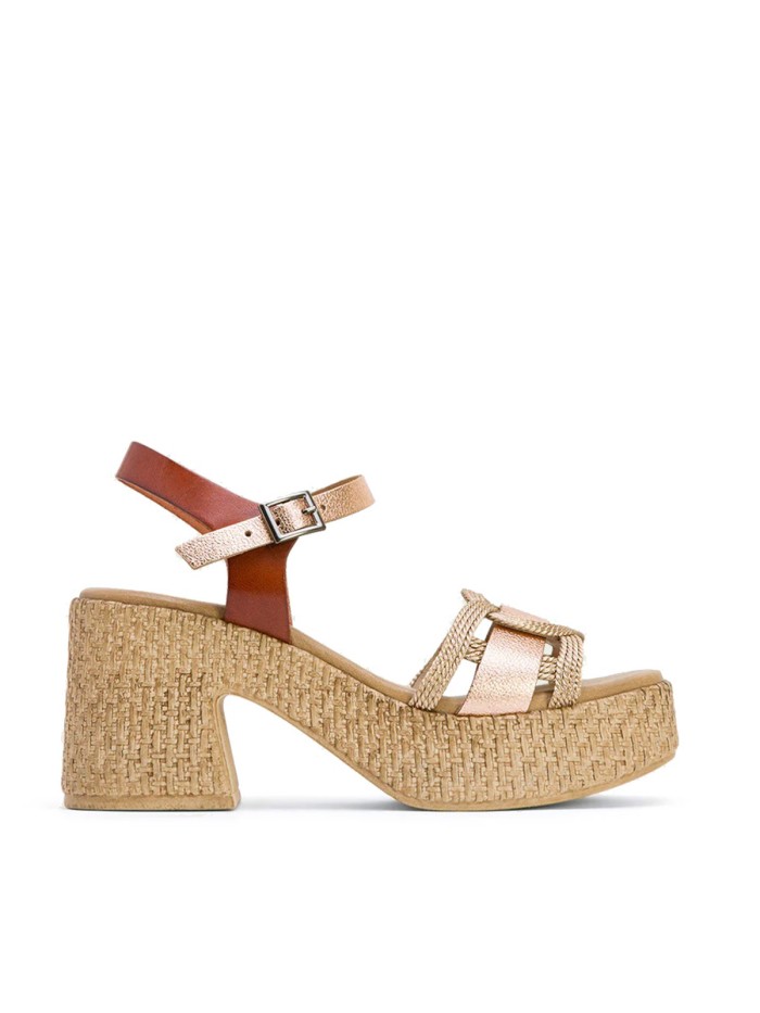SANDALIAS DE TACÓN EN PIEL PORRONET 3061 JANA ROSA