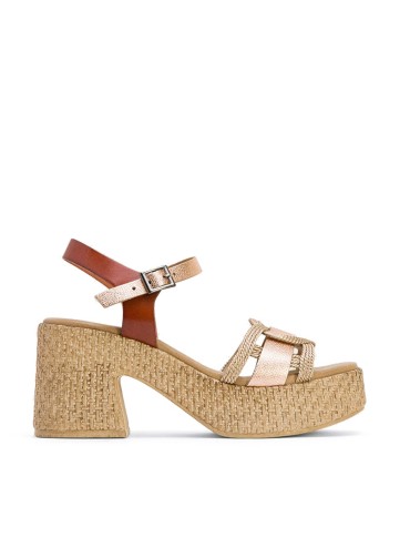 SANDALIAS DE TACÓN EN PIEL PORRONET 3061 JANA ROSA