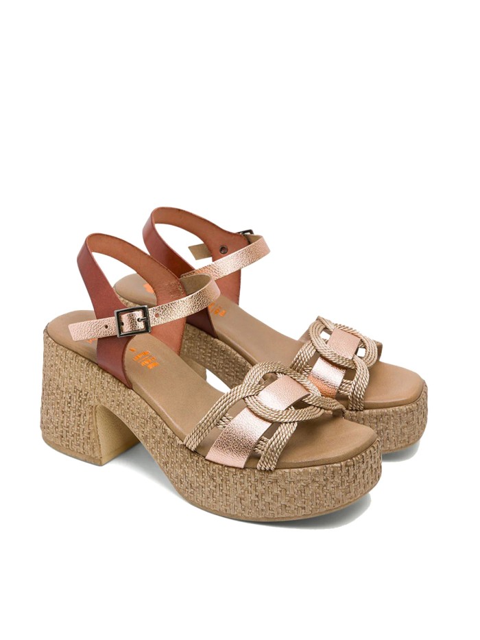SANDALIAS DE TACÓN EN PIEL PORRONET 3061 JANA ROSA
