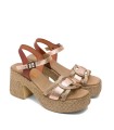 SANDALIAS DE TACÓN EN PIEL PORRONET 3061 JANA ROSA