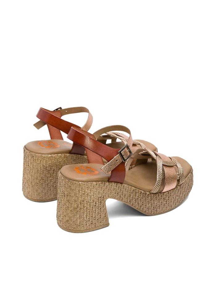 SANDALIAS DE TACÓN EN PIEL PORRONET 3061 JANA ROSA