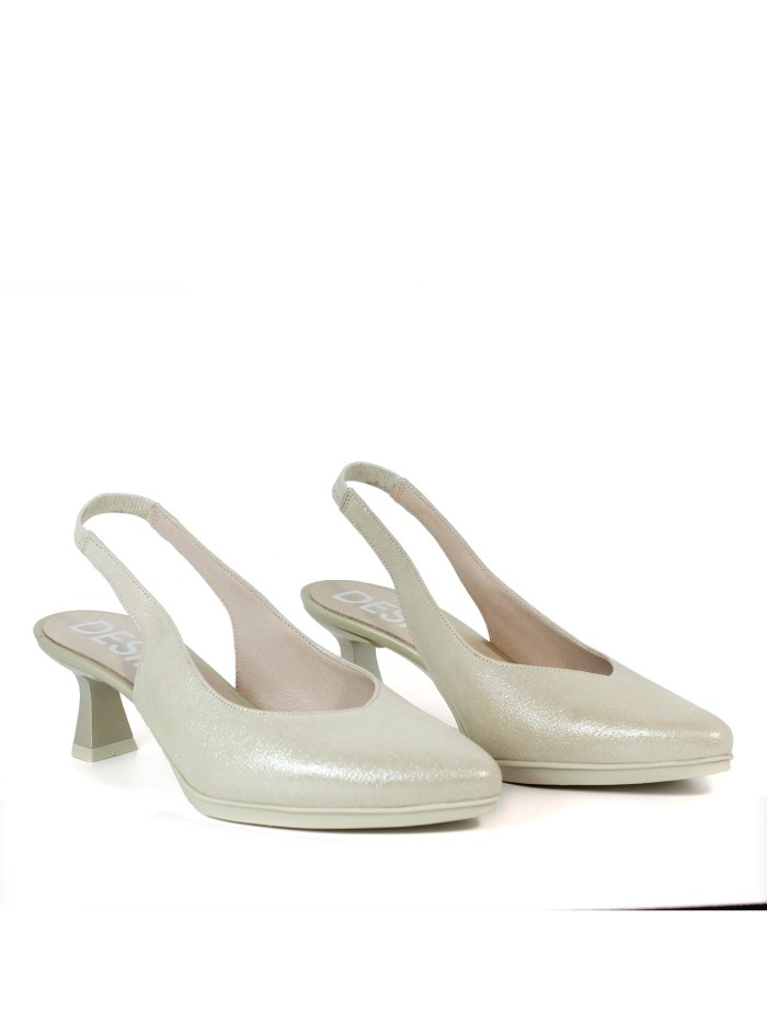 ZAPATO DE SALÓN DESTALONADO DESIREE MAIA 1 ORO