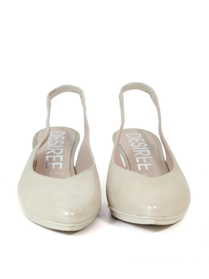 ZAPATO DE SALÓN DESTALONADO DESIREE MAIA 1 ORO