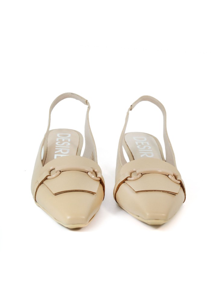 ZAPATO DESTALONADO CON TACÓN DESIREE ELBA17 BEIGE