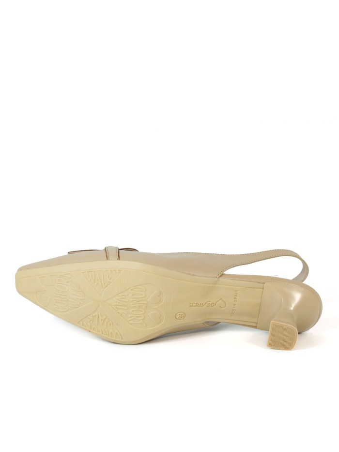 ZAPATO DESTALONADO CON TACÓN DESIREE ELBA17 BEIGE