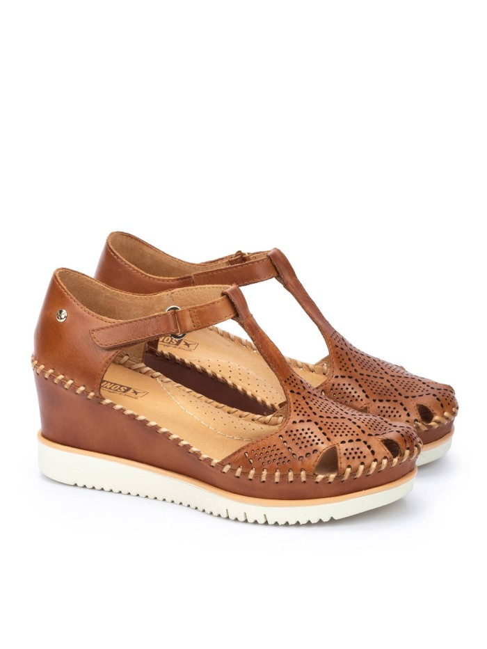 SANDALIAS DE CUÑA PIKOLINOS AGUADULCE W3Z-1991 CUERO