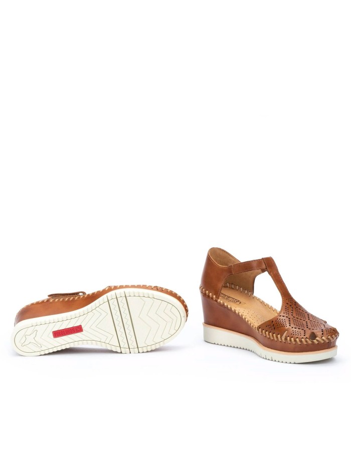 SANDALIAS DE CUÑA PIKOLINOS AGUADULCE W3Z-1991 CUERO