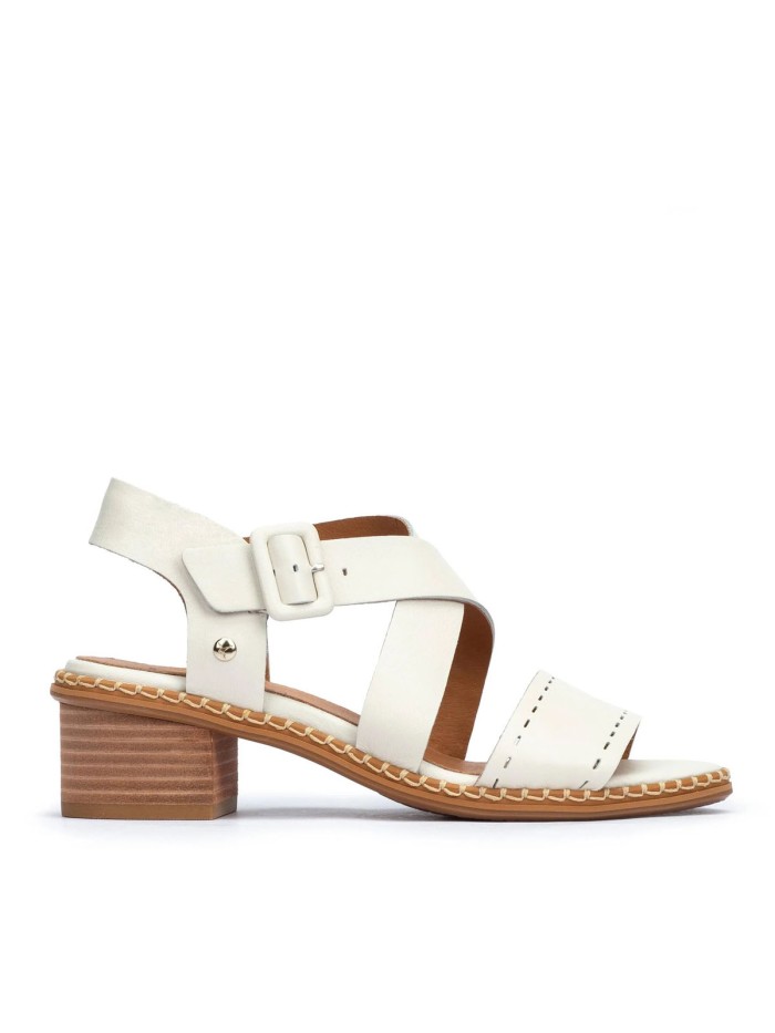 SANDALIAS DE TACÓN BAJO PIKOLINOS BLANES W3H-1892 BEIGE