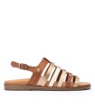 SANDALIAS PLANAS DE PIEL FORMENTERA W8Q-0799C2 BRANDY