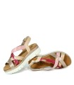 SANDALIAS PIKOLINOS DE PIEL PALMA W4N-0650C1 ROJO
