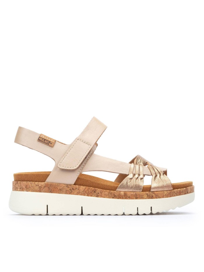 SANDALIAS CONFORT CON VELCRO PIKOLINOS PALMA W4N-0968C1 BLANCO