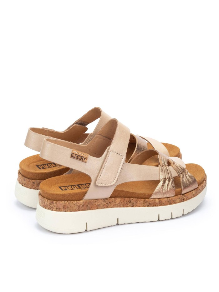 SANDALIAS CONFORT CON VELCRO PIKOLINOS PALMA W4N-0968C1 BLANCO