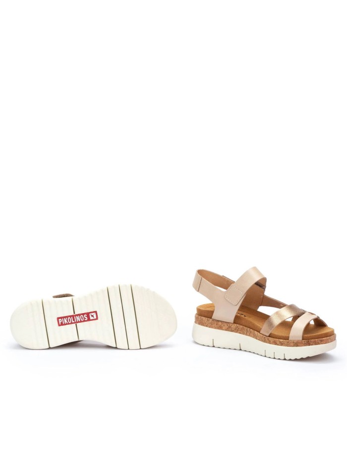 SANDALIAS CONFORT CON VELCRO PIKOLINOS PALMA W4N-0968C1 BLANCO