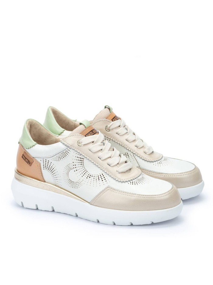 ZAPATILLAS URBANAS MUJER PIKOLINOS RUEDA W2A-6553C1 BLANCO