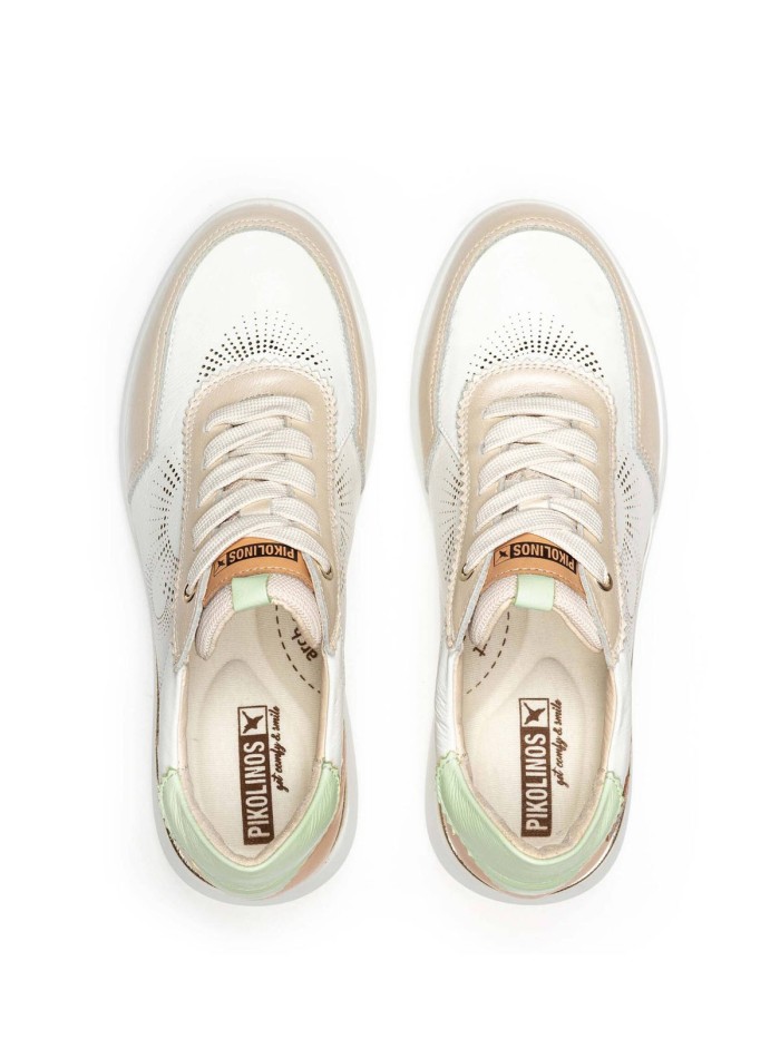 ZAPATILLAS URBANAS MUJER PIKOLINOS RUEDA W2A-6553C1 BLANCO