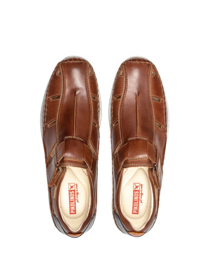 SANDALIA DE HOMBRE SEMIABIERTA PIKOLINOS FUENCARRAL M4U-0100C1 CUERO
