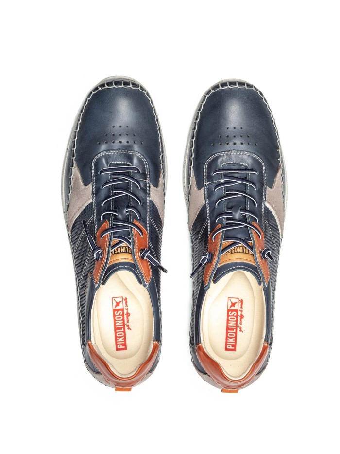 ZAPATOS DEPORTIVOS DE HOMBRE CON ELÁSTICOS PIKOLINOS FUENCARRAL M4U-6113C1 MARINO