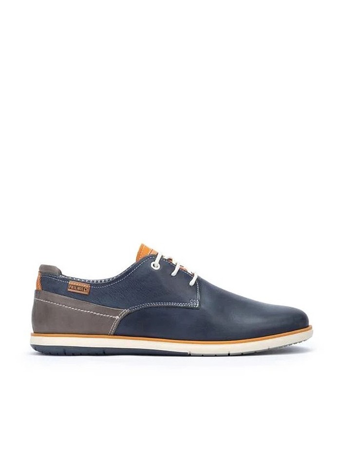 BLUCHER PIEL PARA HOMBRE PIKOLINOS JÚCAR M4E AZUL