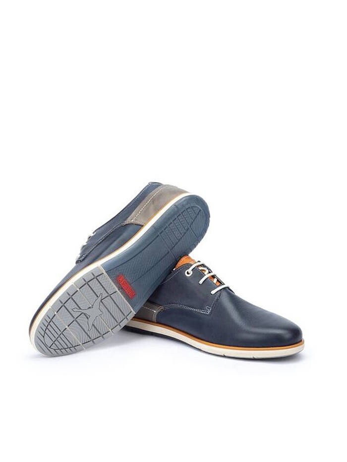 BLUCHER PIEL PARA HOMBRE PIKOLINOS JÚCAR M4E AZUL