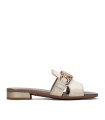 SANDALIAS PLANAS DE PIEL HISPANITAS LENA HV243268 BEIGE